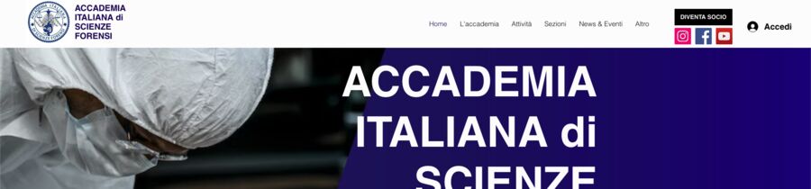 Accademia Italiana di Scienze Forensi, sito istituzionale con area riservata agli iscritti realizzato da Tecnologia al Servizio