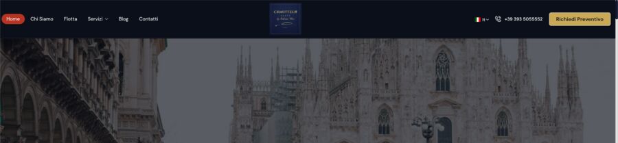 Chauffeur Elite, servizio NCC premium di Milano con sito web e campagne gestiti da Tecnologia al Servizio